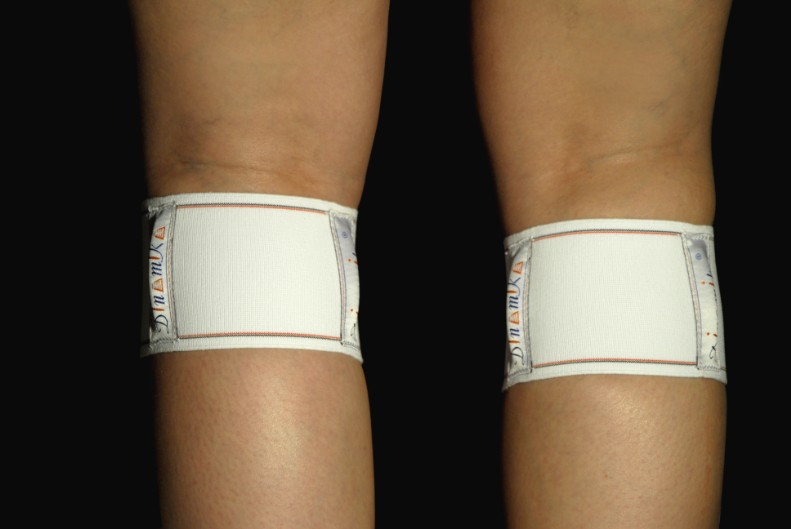 bendaggio spalla, bendaggio massaggio fasciale Bendaggi per massaggio della fascia superficiale